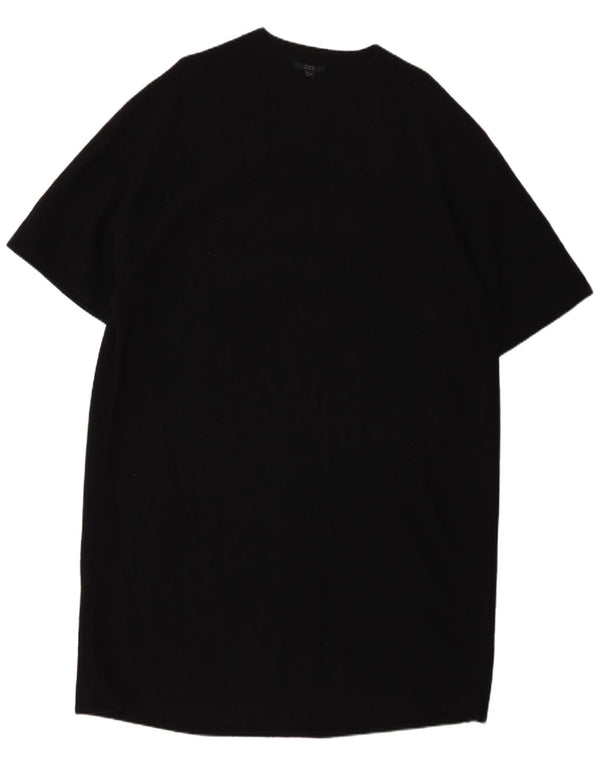 Abito maglione oversize a maniche corte da donna Cos UK 10 piccolo in lana nera