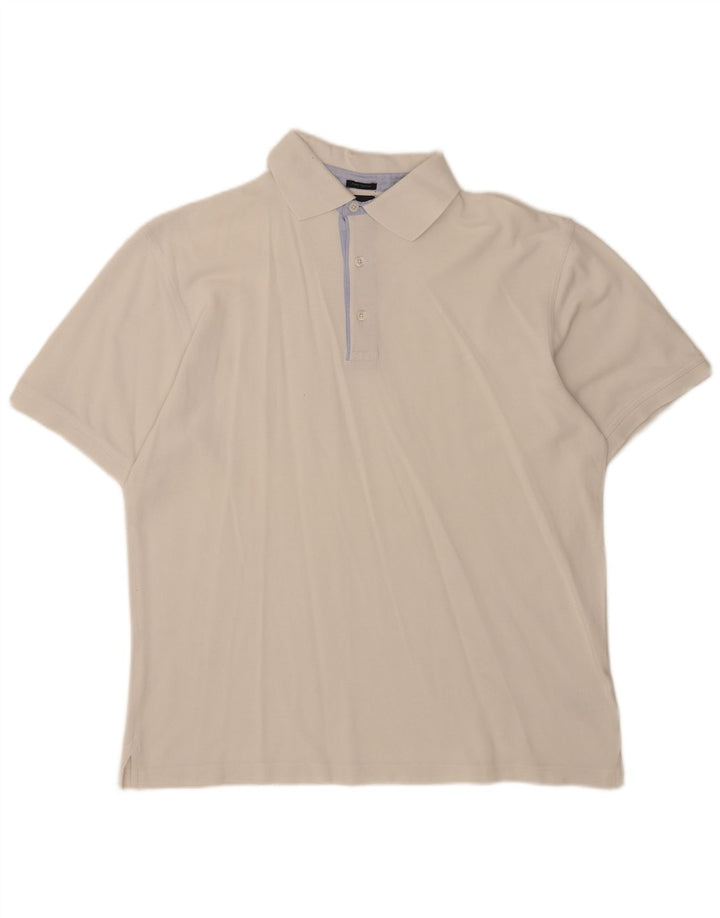 Polo da uomo Daniel Hechter XL in cotone bianco
