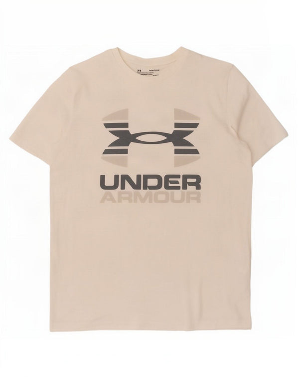 Camiseta Under Armour Boys Graphic Top 13-14 Anos XL Off White Esportes