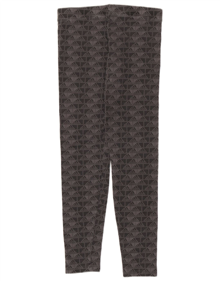 Adidas Girls Graphic Leggings 14-15 Years  Grey
