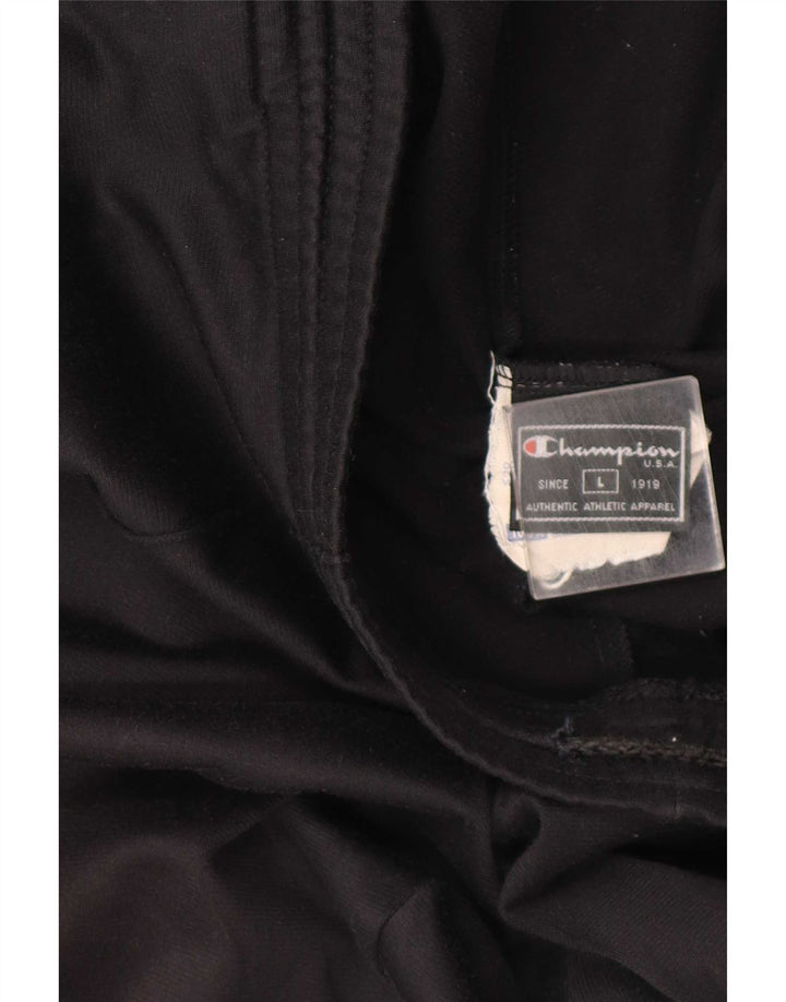 Champion Mens Tracksuit Trousers Large Black Polyester