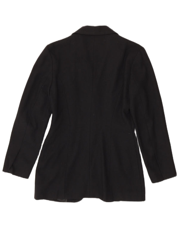 Blazer Vintage pentru femei cu 4 nasturi, UK 12 Medium Black