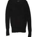 MOSSIMO Womens V-Neck Jumper Sweater UK 10 Small Black Rayon Vintage Mossimo and Second-Hand Mossimo from Messina Hembry 