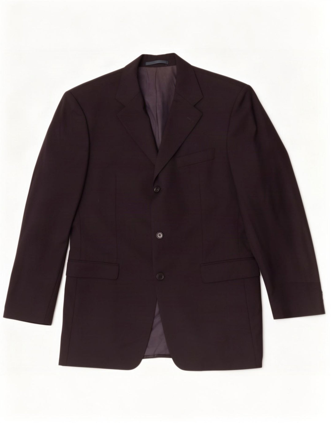 Hugo Boss Veste blazer à 3 boutons pour homme IT 50 Large laine vierge bleu marine