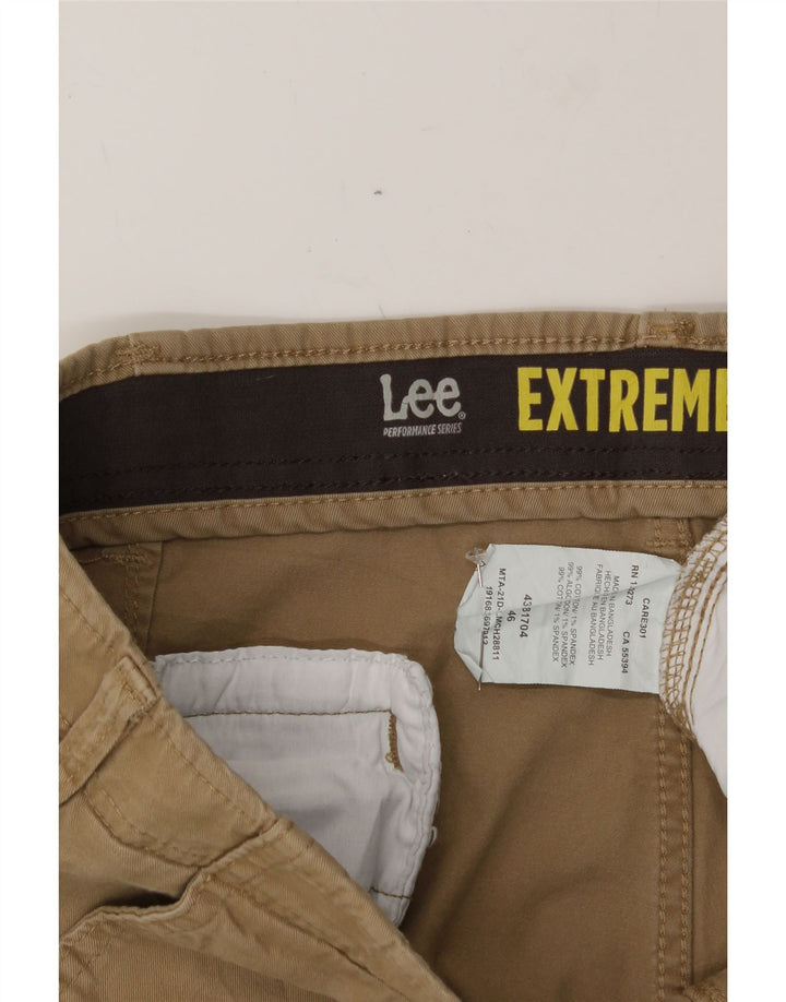 LEE Mens Cargo Shorts W46 3XL Beige Cotton Vintage Lee and Second-Hand Lee from Messina Hembry 