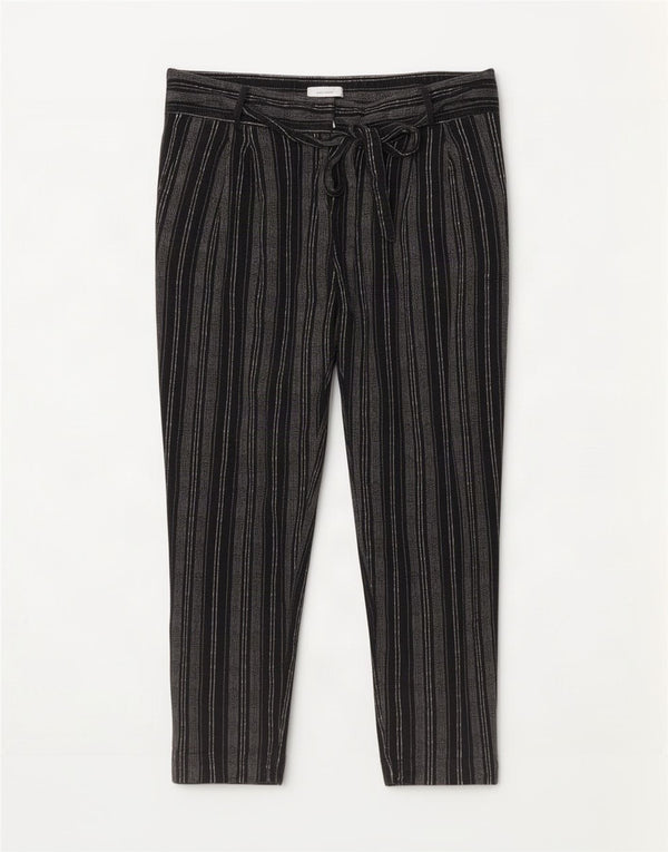 Pantaloni corti da donna Marks & Spencer UK 16 Large W36 L25 a righe nere