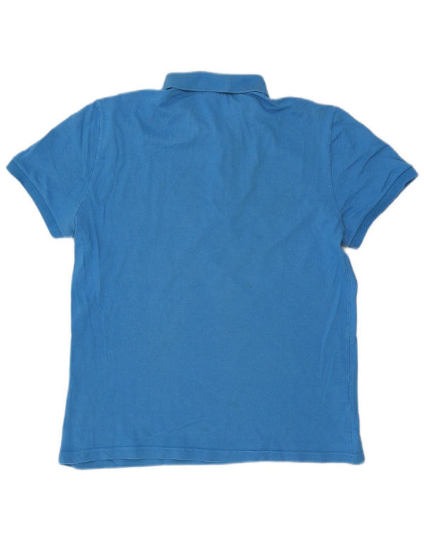 Lacoste Mens Polo Shirt Size 6 XL Blue Cotton