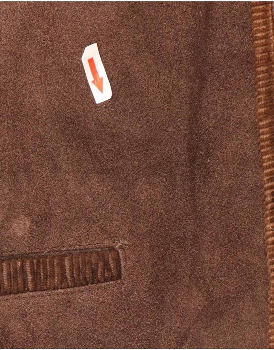 Marcel Battiston Mens Leather Waistcoat XL Brown Classic