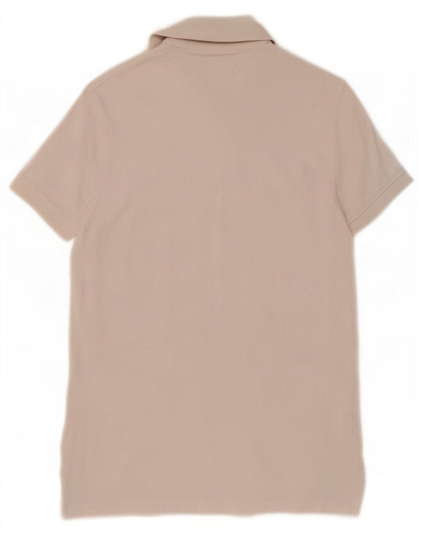 Tommy Hilfiger Herren Slim Fit Poloshirt XS Weiße Baumwolle