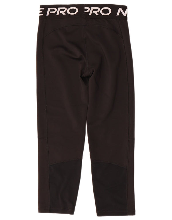 Nike piger Dri Fit grafiske leggings 13-14 år XL sort polyester