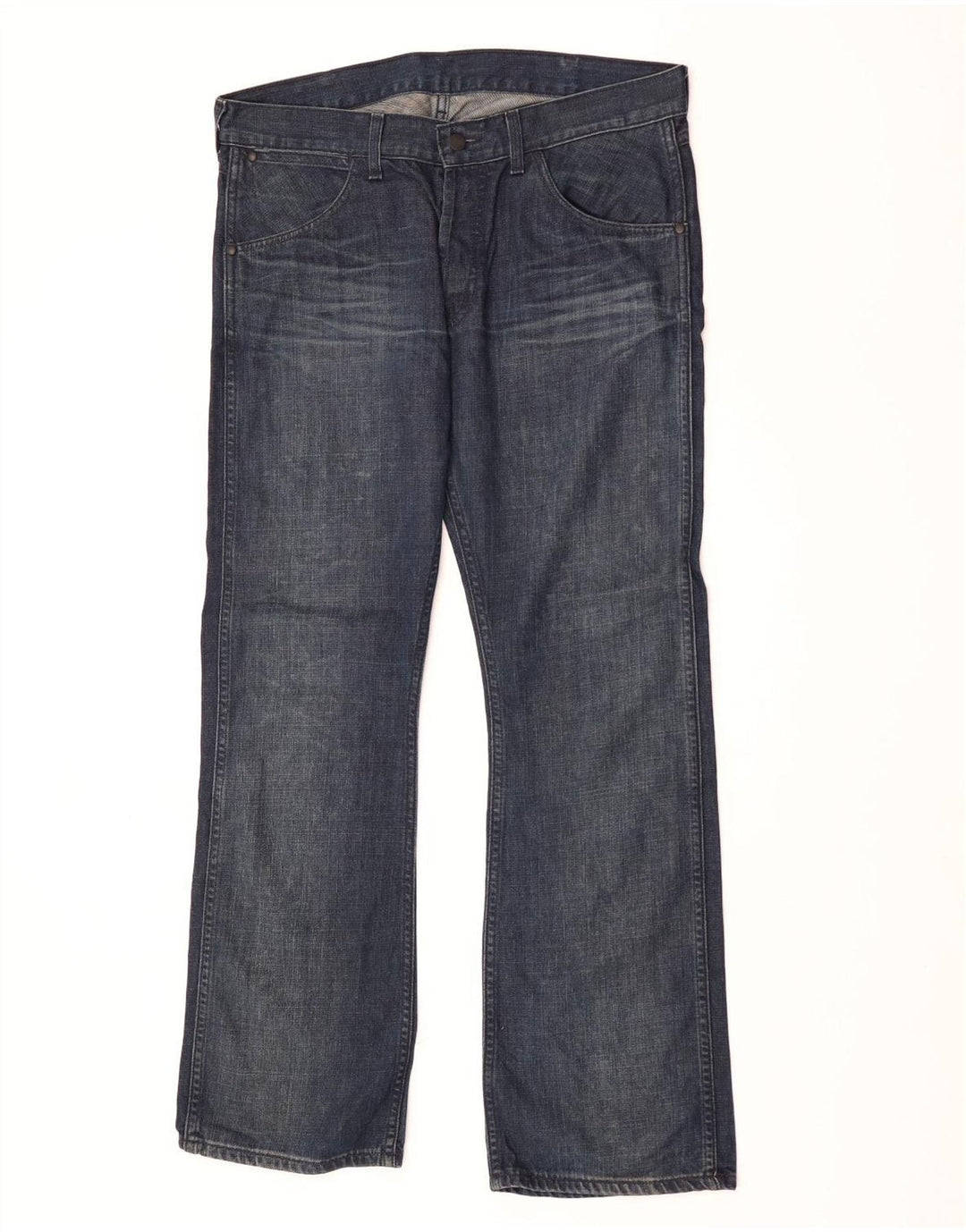 Wrangler Womens Bootcut Jeans W34 L32 Blue Cotton