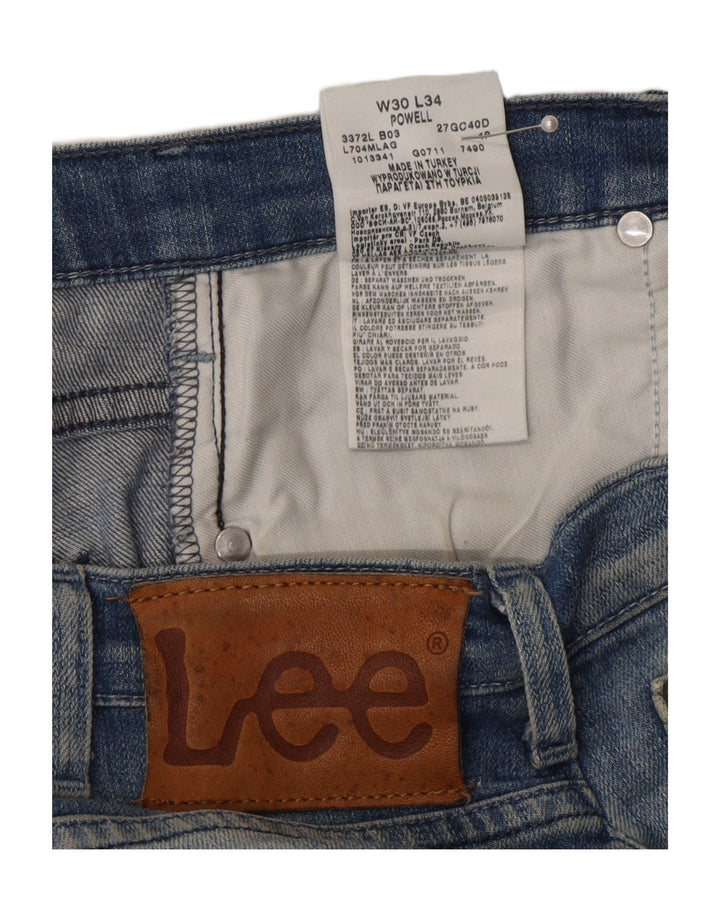 Lee Herre Lowell Denim Shorts W30 Medium Blue Bomuld