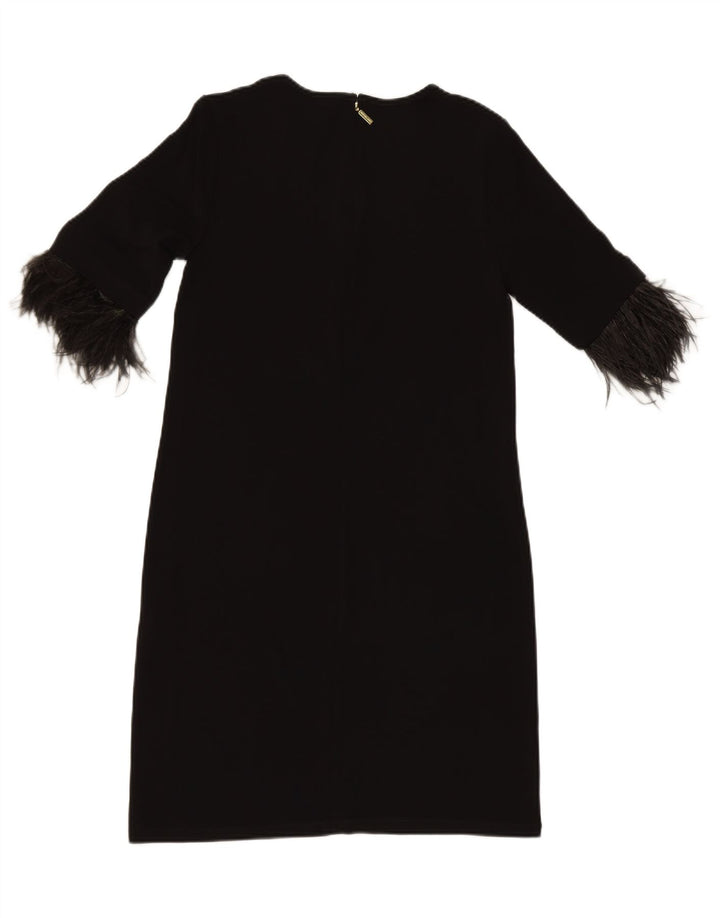 MICHAEL KORS Womens Sheath Dress UK 10 Small Black Viscose