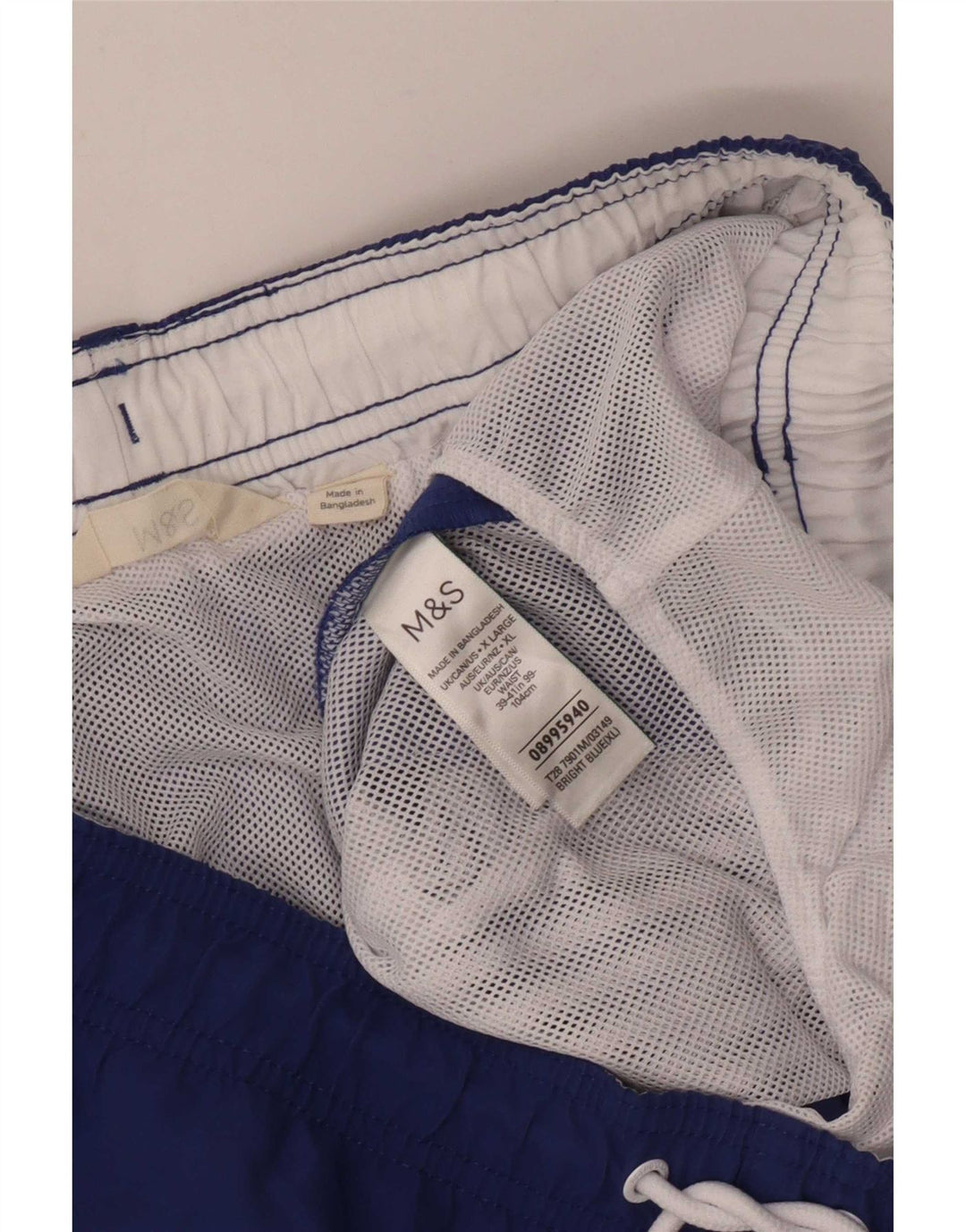 Мужские шорты для плавания Marks & Spencer XL, синие, полиэстер