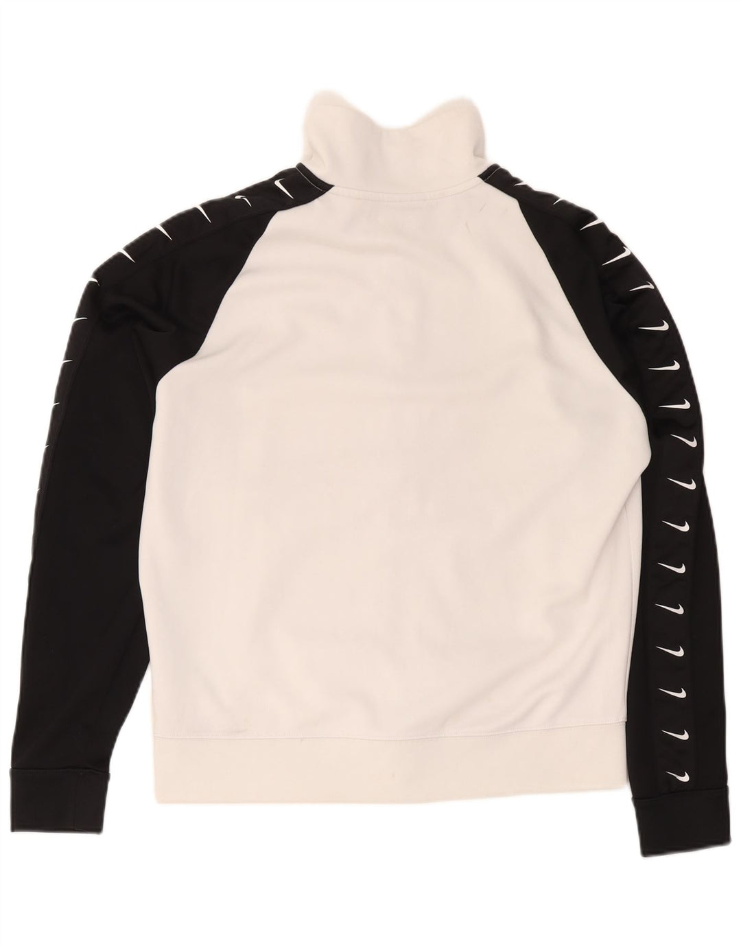 Nike Mens Graphic Tracksuit Top Jacket Medium White Colourblock Polyester