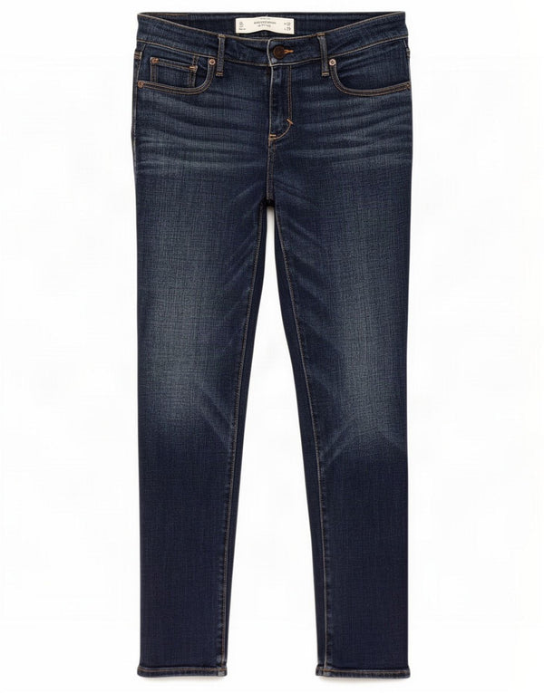 Abercrombie & Fitch Dame Skinny Jeans US 6 Medium W28 L29 Blue Cotton