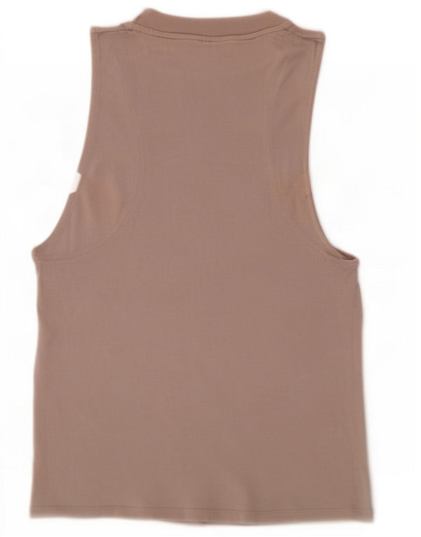 Canotta grafica da donna Adidas UK 6 XS in cotone beige