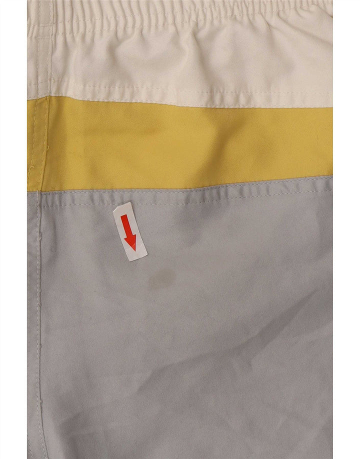 Fila Womens Swimming Shorts UK 14 Medium  White Colourblock