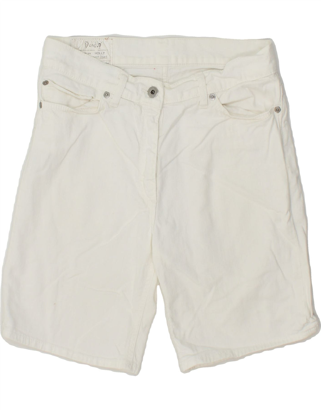 DONDUP Womens Denim Shorts W26 Small White Cotton Vintage Dondup and Second-Hand Dondup from Messina Hembry 