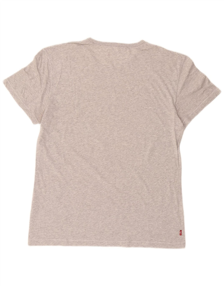 Levi's Mens Standard Fit Graphic T-Shirt Top Medium Grey Cotton