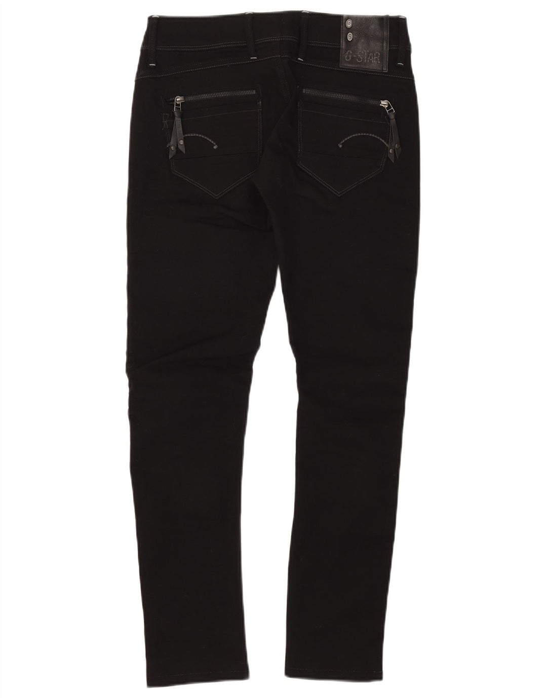 G-Star Womens 3301 Skinny Jeans W28 L29 Black Polyester