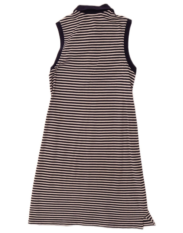 Abito polo senza maniche per ragazze Lacoste 11-12 anni a righe blu navy