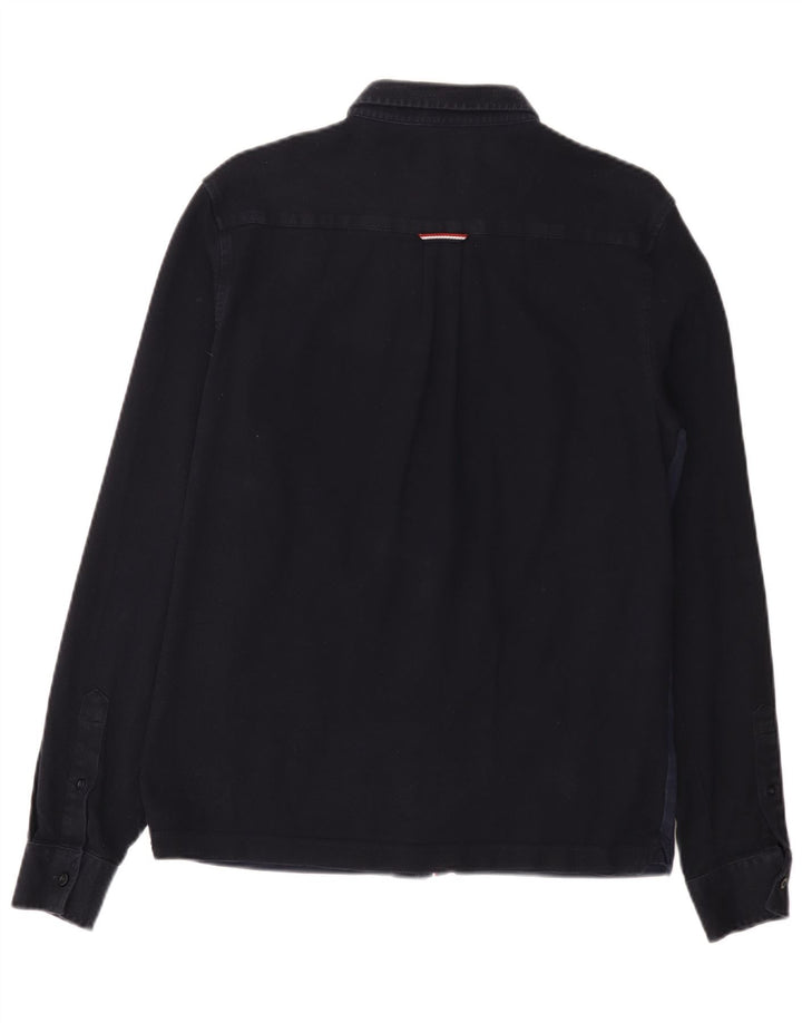 Koszula męska Fred Perry Slim Fit, średnia, granatowa, bawełniana