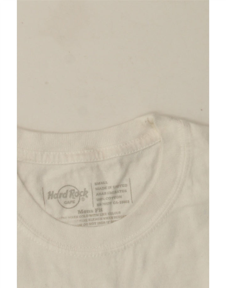 Hard Rock Cafe Mens Nice Graphic T-Shirt Top Small White Cotton