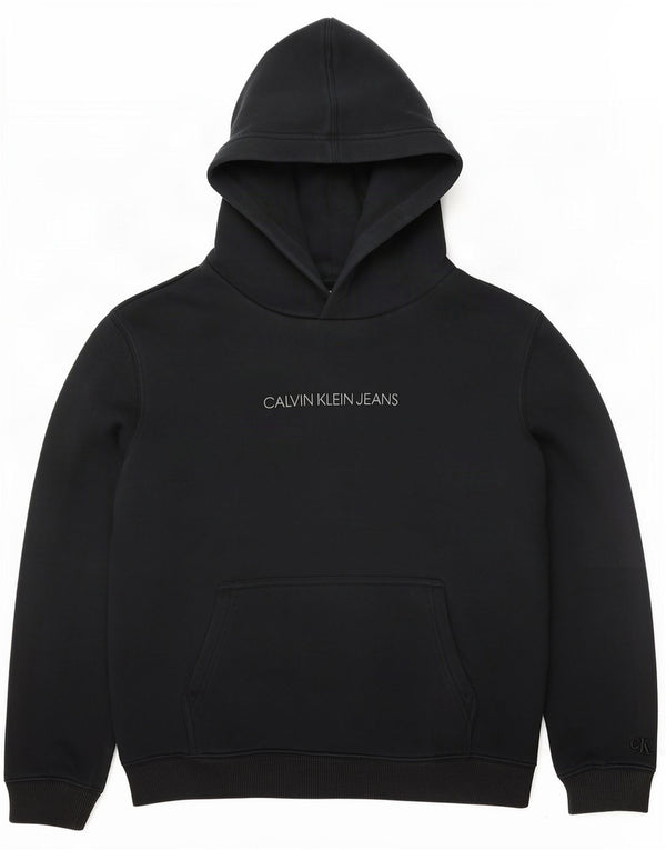 Calvin Klein Jeans Sudadera con capucha gráfica para mujer UK 14 Medium Azul marino