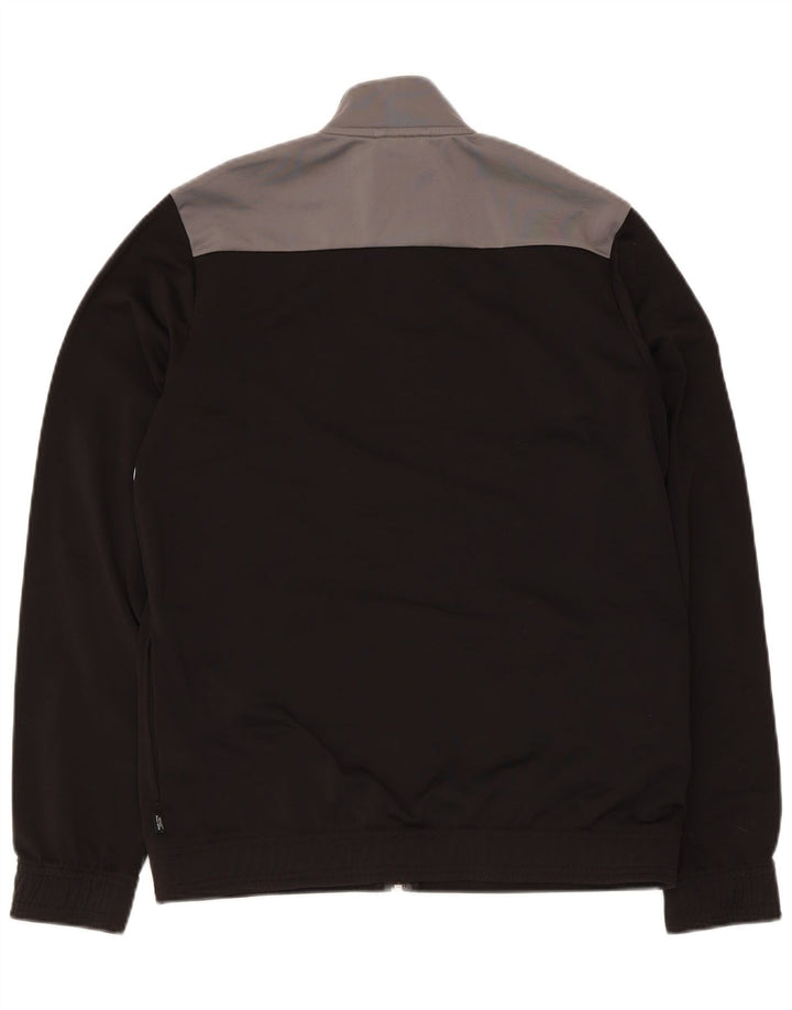 Puma Boys Tracksuit Top Jacket 15-16 Years Black Colourblock Polyester