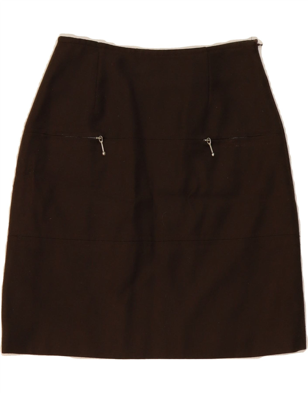 VINTAGE Womens Pencil Skirt IT 40 Small W26  Khaki Wool Vintage Vintage and Second-Hand Vintage from Messina Hembry 