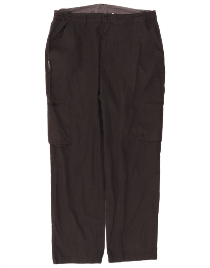 Mountain Warehouse Dame Straight Cargo Bukser W36 L30 Sort Polyester