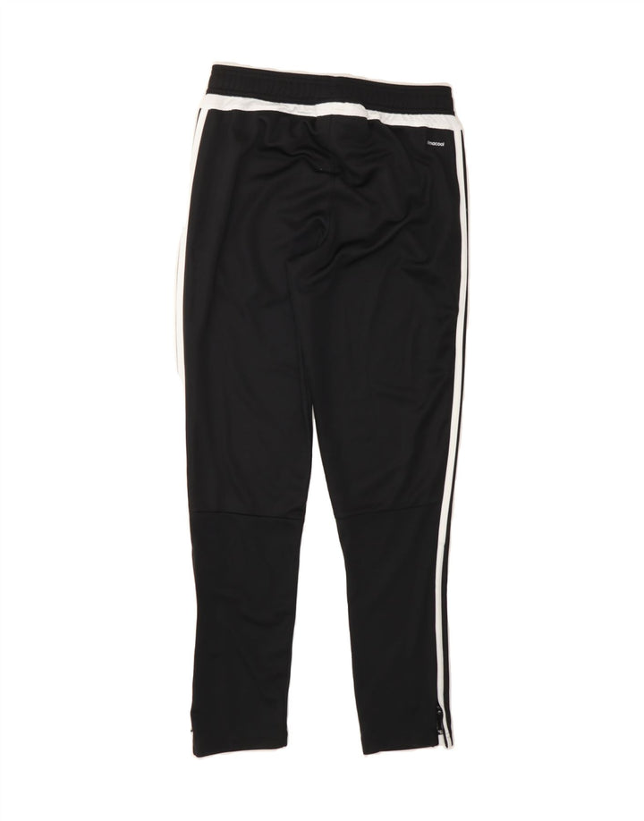 ADIDAS Boys Tracksuit Trousers 13-14 Years Black Polyester Vintage Adidas and Second-Hand Adidas from Messina Hembry 