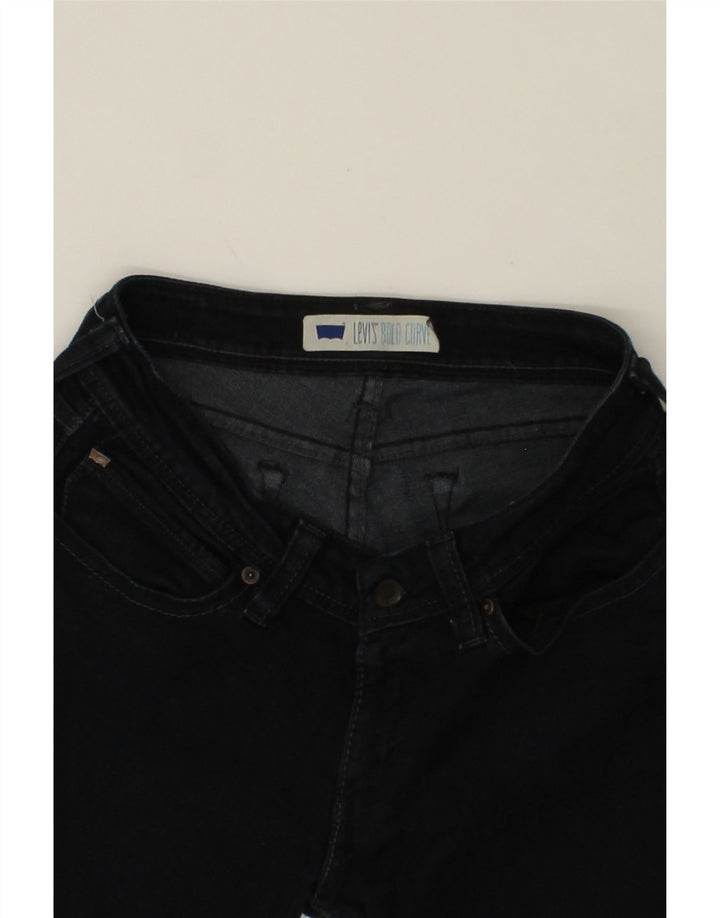 LEVI'S Womens Bold Curve Slim Jeans US 11 Medium W30 L30 Black Cotton Vintage Levi's and Second-Hand Levi's from Messina Hembry 