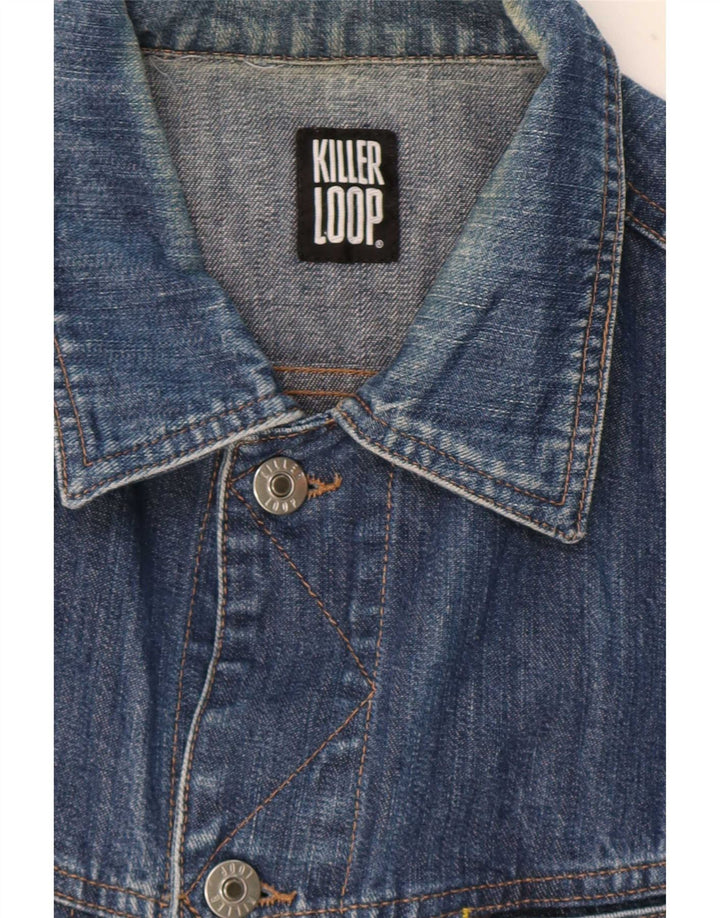 Killer Loop Chaqueta Vaquera Para Hombre UK 36 Small Azul Algodón