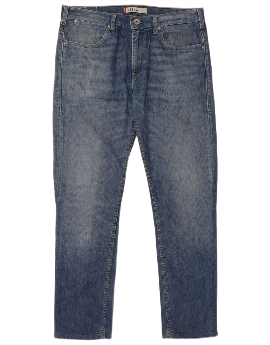 Levi's Mens 511 Slim Jeans W38 L34 Blue Cotton