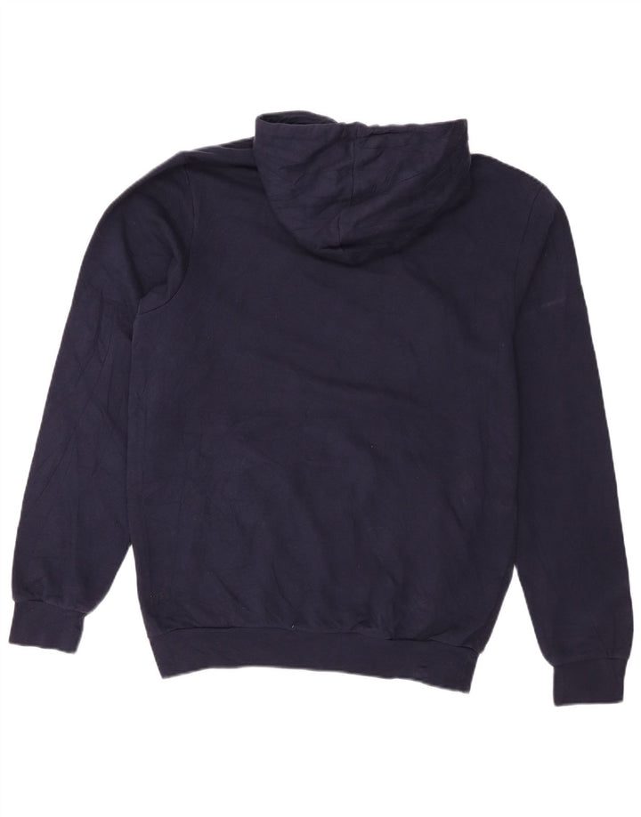 Adidas Mens Hoodie Jumper Medium Navy Blue Cotton