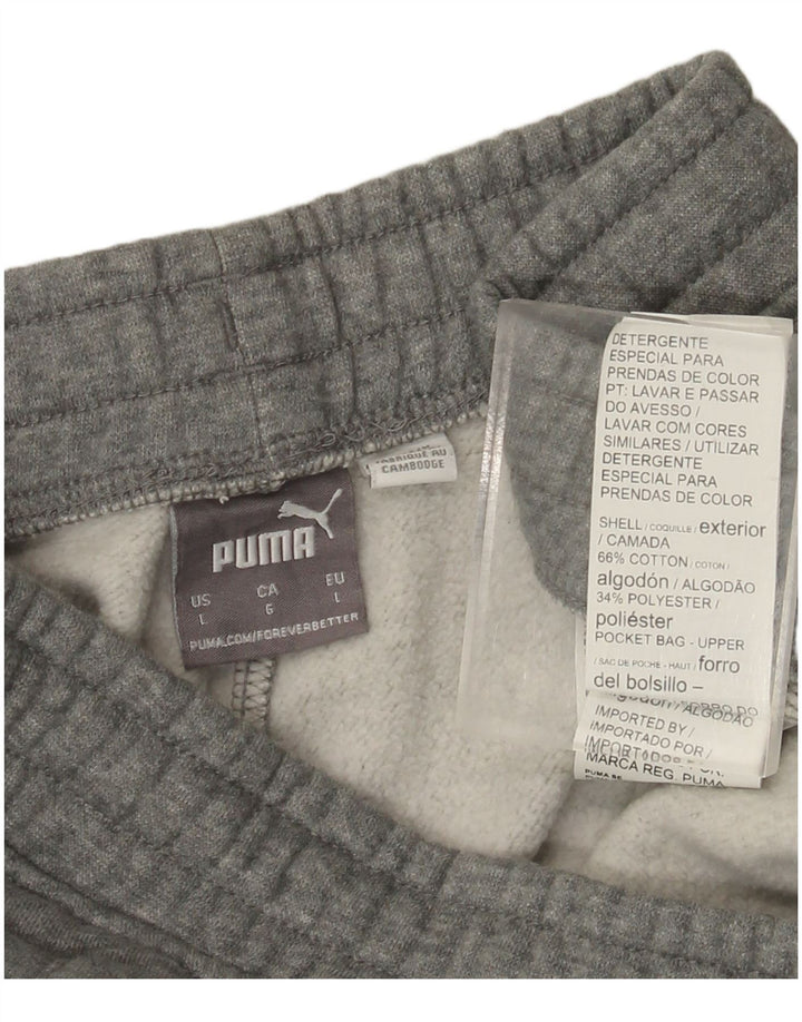 Puma Mens Sport Shorts Large  Grey Cotton