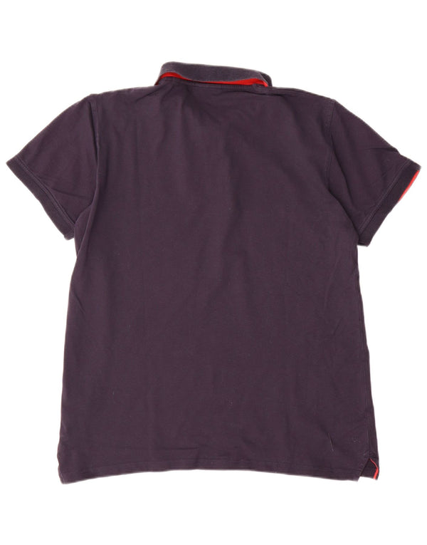 Gant Mens Polo Shirt Large Navy Blue Cotton