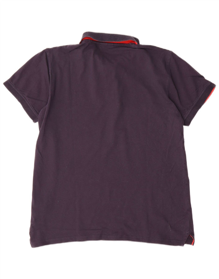 Gant Mens Polo Shirt Large Navy Blue Cotton