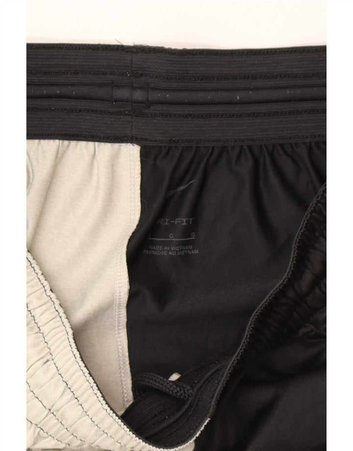 Nike Mens Dri Fit Graphic Sport Shorts Large Black Colourblock Polyester
