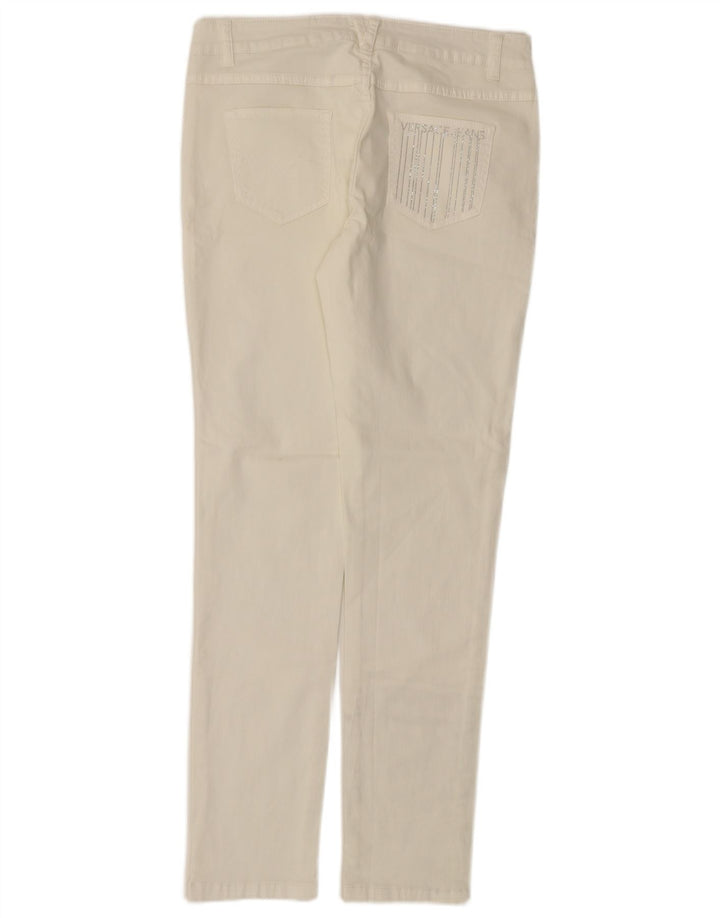 Versace Womens Slim Jeans IT 44 Medium W32 L31 White Cotton