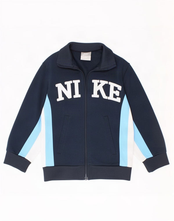 Μπουφάν Nike Boys αθλητική φόρμα 4-5 ετών Small Navy Blue Colourblock