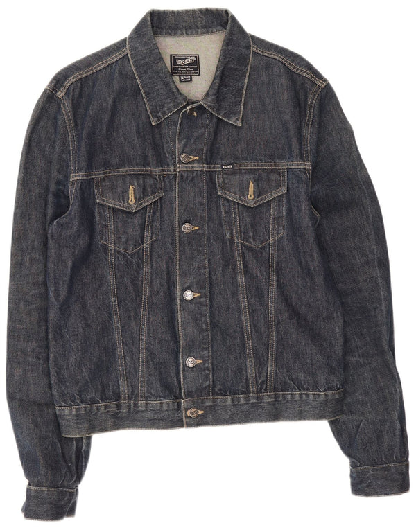 Giacca di jeans da uomo Gas UK 44 2XL Cotone blu navy