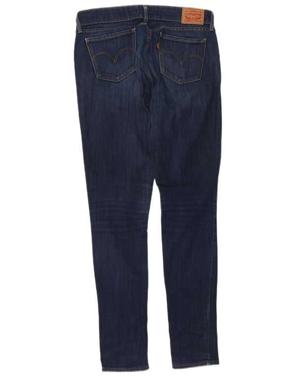 Levi's Womens 711 Skinny Jeans W29 L32 Navy Blue Cotton