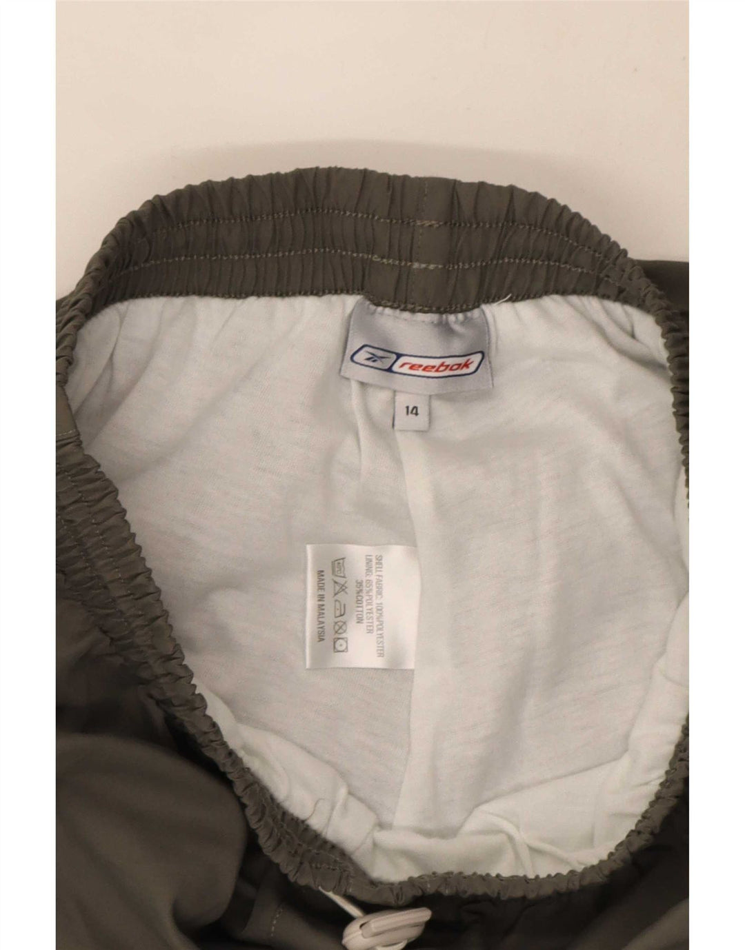 Reebok Boys Tracksuit Trousers 13-14 Years Khaki Polyester