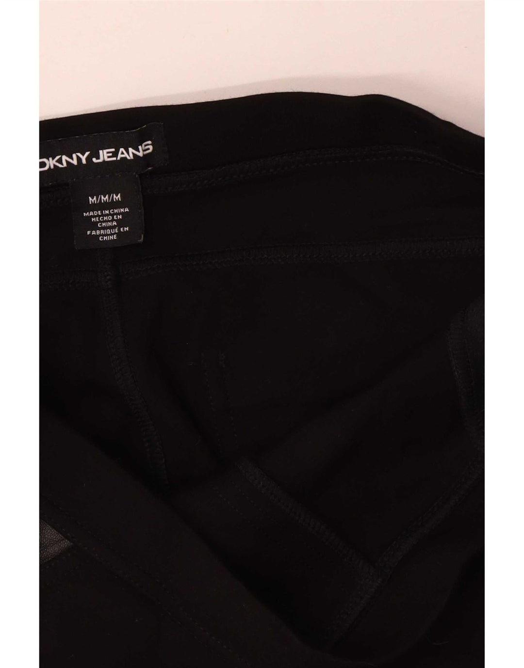 Dkny Womens Slim Casual Trousers Medium W30 L29 Black Viscose