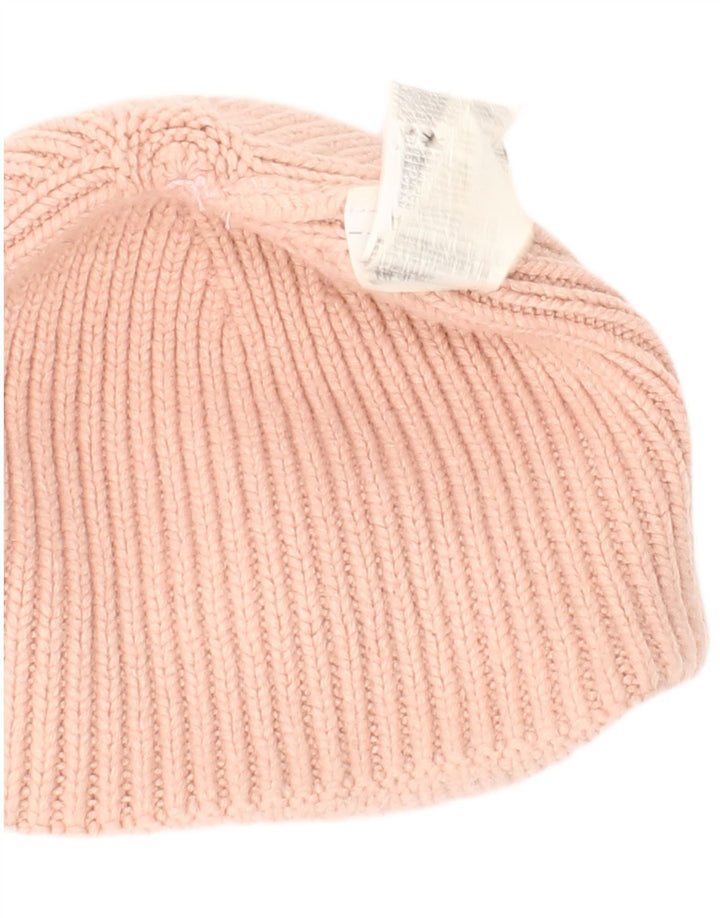 The North Face Womens Graphic Knit Beanie Hat One Size Pink Acrylic