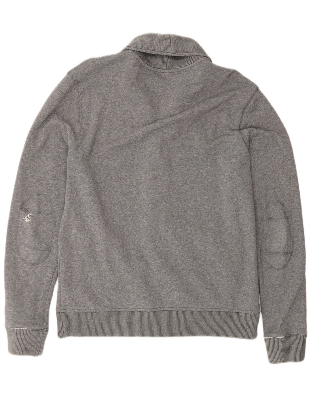 Tommy Hilfiger Mens Graphic Cardigan Sweater Large Grey Cotton