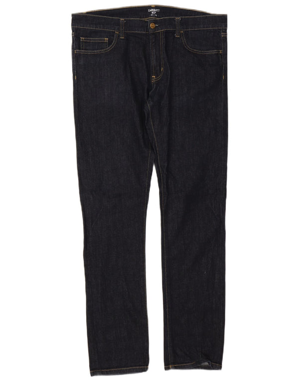 Spodnie damskie Carhartt Rebellion Slim Jeans W33 L32 Granatowa bawełna